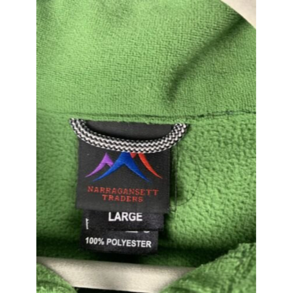 Narragansett Traders Men Pullover Fleece Jacket Sweatshirt Top Size Large Green - Picture 3 of 4